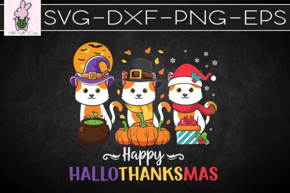 Cat Happy Hallothanksmas