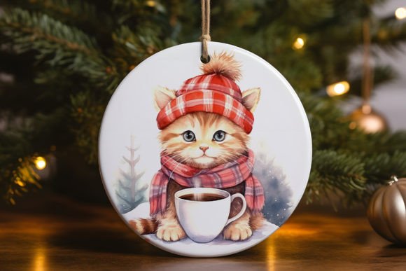 Cat Kitten Christmas Ornament