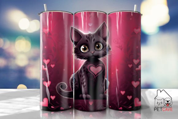 Cat Love Tumbler Wrap