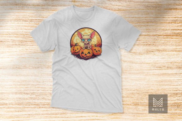 Devon Rex Cat Halloween Sublimation