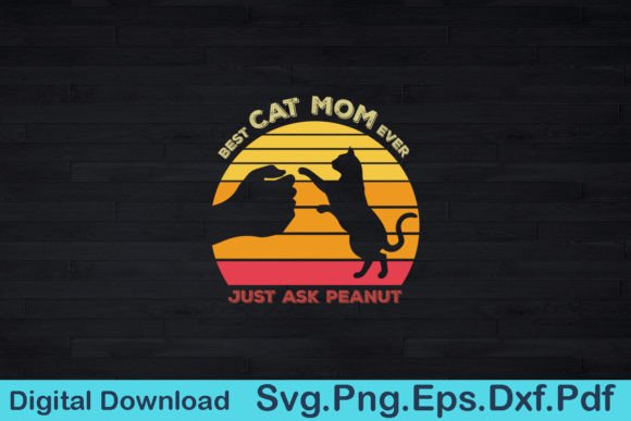 Funny Best Cat Mom Ever Gift T Shirt
