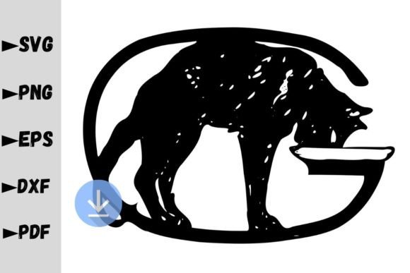 G Letter Monogram, Black Cat Monogram