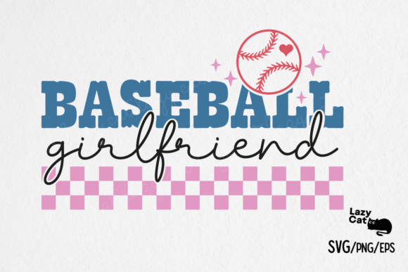 Retro Baseball Girlfriend SVG Design